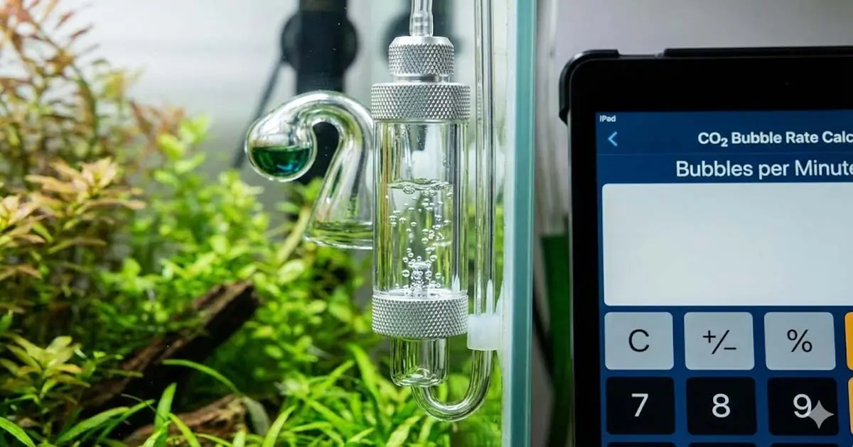 Aquarium CO2 Bubble Rate Calculator