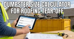 Dumpster Size Calculator For Roofing Tear off