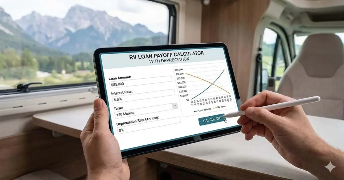 RV Loan Payoff Calculator with Depreciation