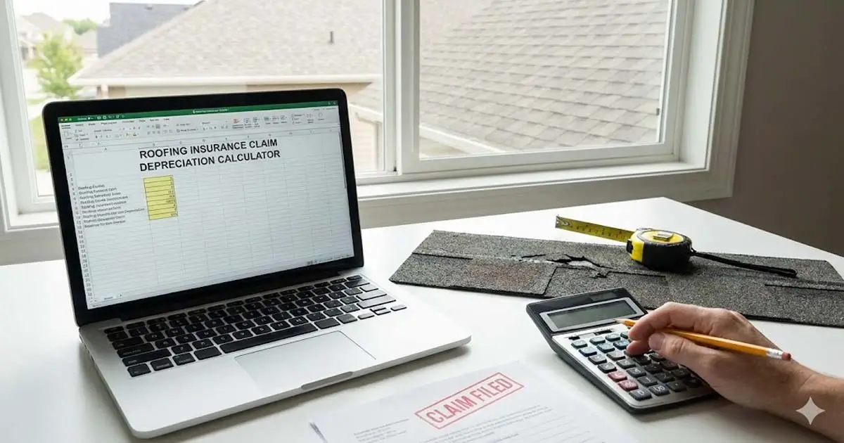 Roofing Insurance Claim Depreciation Calculator