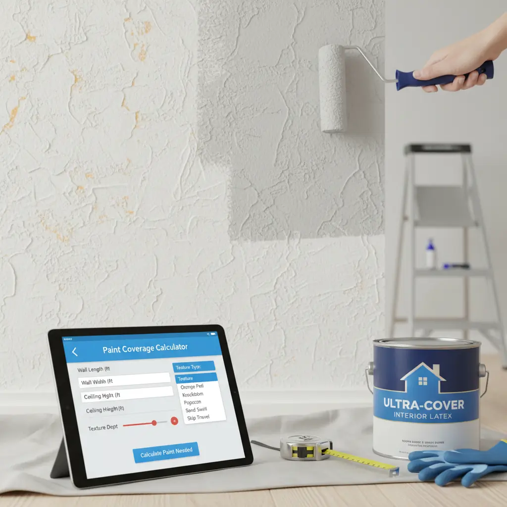 Paint Coverage Calculator for Textured Walls: Estimate Paint Needed